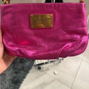 Marc by Marc Jacobs Fuchsia Leather Clutch